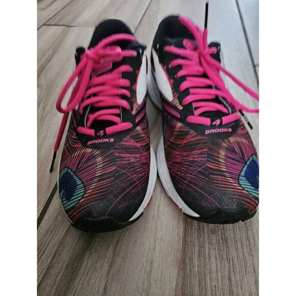 Brooks Launch 4 Women’s Size 8 Running Shoes Multicolor Pink Lace Lightweight... - Picture 8 of 11